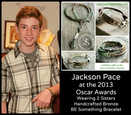 Jackson Pace sporting with 2 Sisters Handcrafted Unisex Bracelet