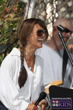 Nia Peeples wearing 2 Sisters Handcrafted Necklace