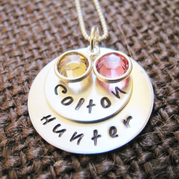 Personalized Name Necklace Hand Stamped - Colton Necklace