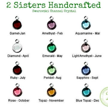 Add a Swarovski Crystal Channel Birthstone - Build Your Own