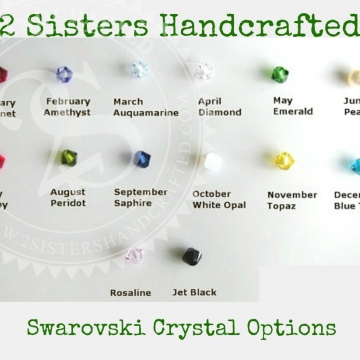 Add a Swarovski Crystal Bicone Birthstone - Build Your Own