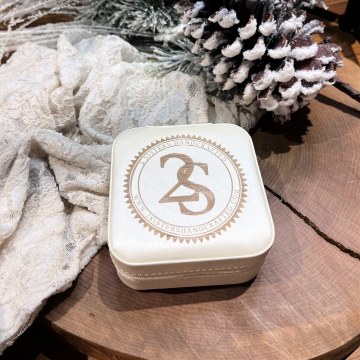 Travel Jewelry Organizer Gift, Champagne or Grey