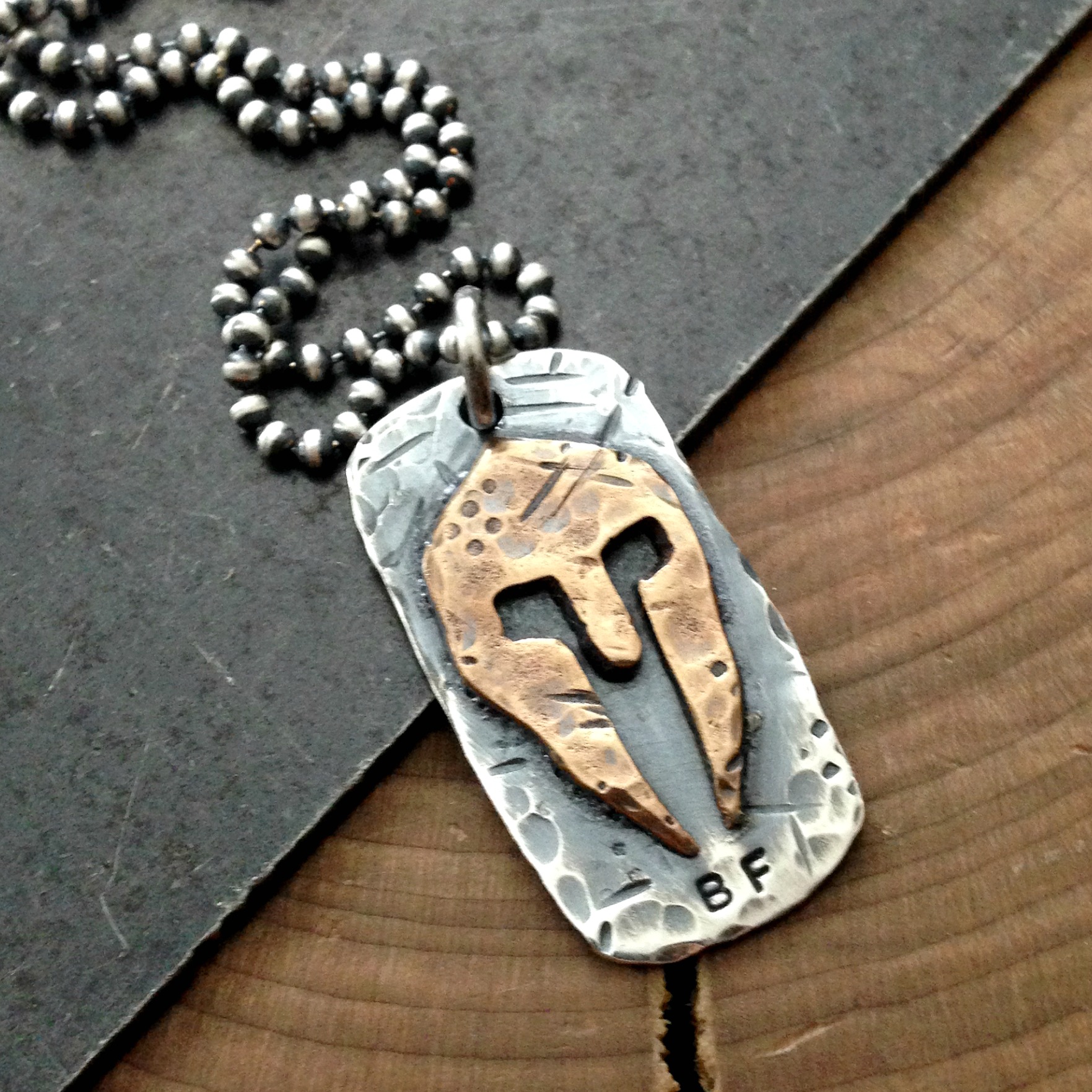 silver mens dog tags